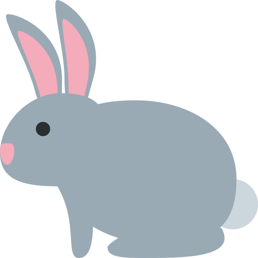 Кролик для Twitter (X) Twemoji 15.0.3