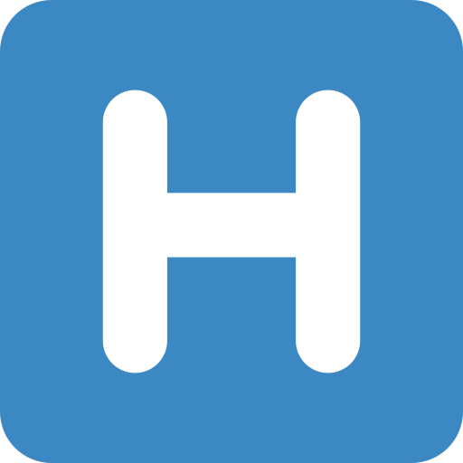 Регіональний індикатор Символ Буква H для Twitter (X) Twemoji 15.0.3