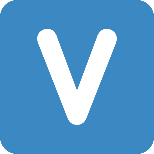 Региональный индикатор Символ Буква V для Twitter (X) Twemoji 15.0.3