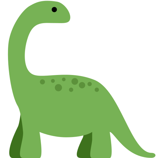 Зауропод для Twitter (X) Twemoji 15.0.3