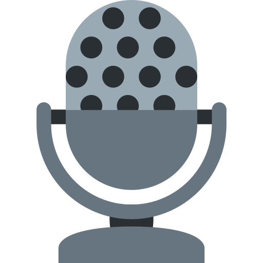 Студійний мікрофон для Twitter (X) Twemoji 15.0.3