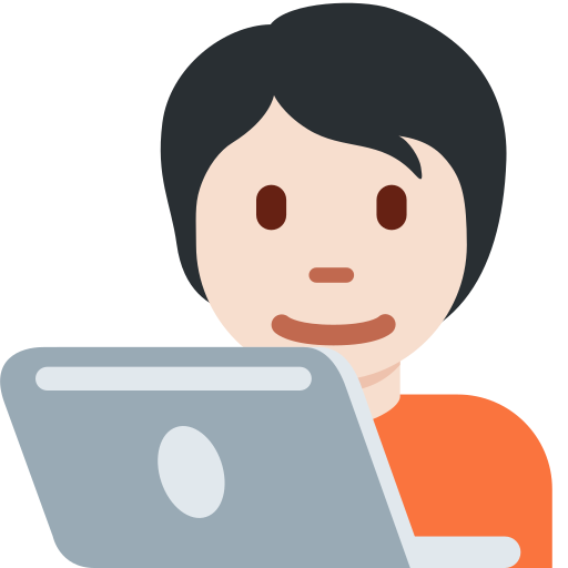 Інженер: дуже світлий тон шкіри для Twitter (X) Twemoji 15.0.3