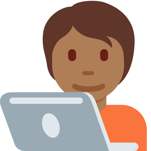 Інженер: темний тон шкіри для Twitter (X) Twemoji 15.0.3