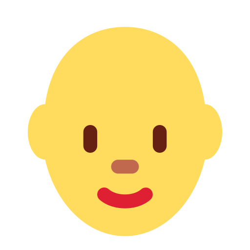 Жінка: без волосся для Twitter (X) Twemoji 15.0.3