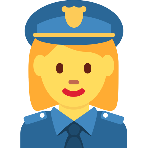 Женщина-полицейский для Twitter (X) Twemoji 15.0.3