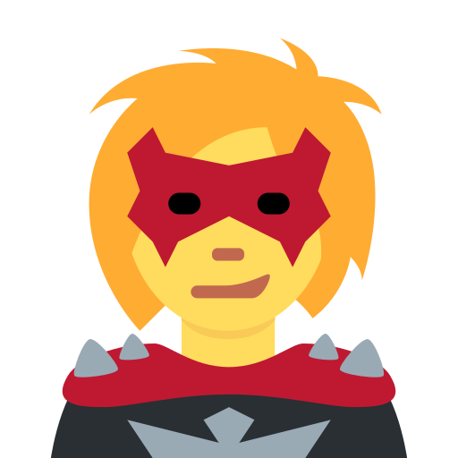 Жінка-суперлиходій для Twitter (X) Twemoji 15.0.3