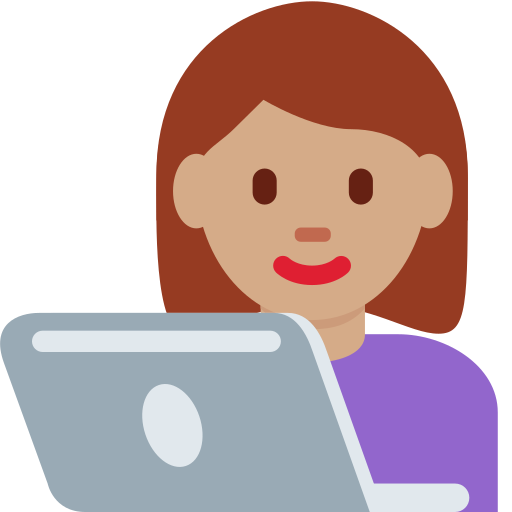 Жінка-інженер: середній тон шкіри для Twitter (X) Twemoji 15.0.3