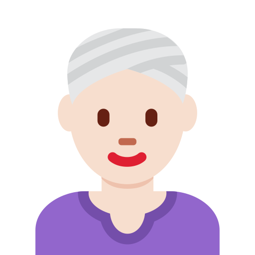 Жінка в тюрбані: дуже світлий тон шкіри для Twitter (X) Twemoji 15.0.3