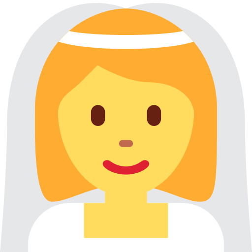 Женщина в фате для Twitter (X) Twemoji 15.0.3