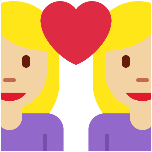 Пара з серцем-жінка: середньо-світлий тон шкіри, жінка: без тону шкіри для Twitter (X) Twemoji 15.0