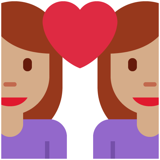 Пара з серцем-жінка: середній тон шкіри, жінка: без тону шкіри для Twitter (X) Twemoji 15.0