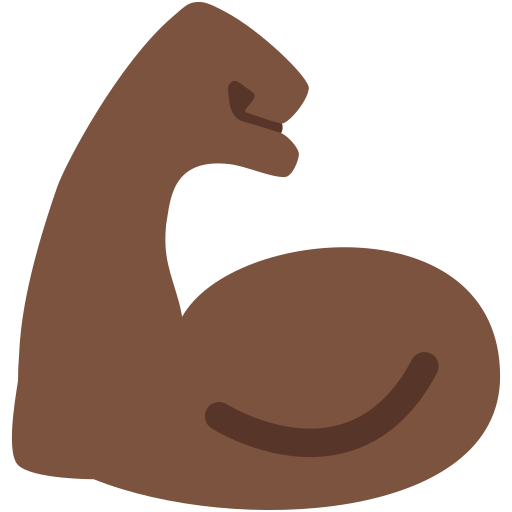 Napnutý biceps: Tmavý Odstín Pleti