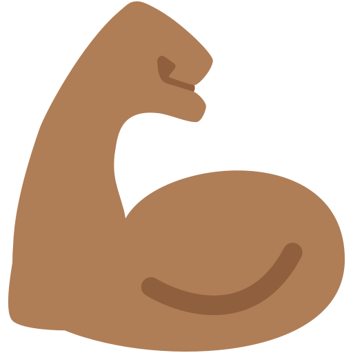 Napnutý biceps: Středně Tmavý Odstín Pleti