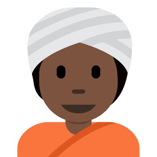Osoba s turbanem: Tmavý Odstín Pleti
