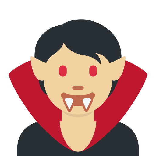 Upír: Středně Světlý Odstín Pleti