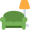 Sofa dan lampu