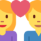 Pasangan dengan hati: Wanita, Pria