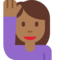 Orang mengangkat tangan: Warna Kulit Gelap-Sedang