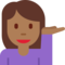 Orang menengadahkan tangan: Warna Kulit Gelap-Sedang