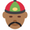 Orang dengan topi Tionghoa: Warna Kulit Gelap-Sedang
