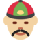 Orang dengan topi Tionghoa: Warna Kulit Cerah-Sedang