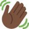 Tangan melambai: Warna Kulit Gelap