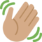 Tangan melambai: Warna Kulit Sedang