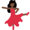 Wanita menari: Warna Kulit Gelap
