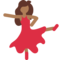 Wanita menari: Warna Kulit Gelap-Sedang