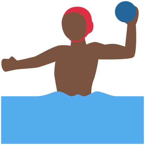 Persona Che Gioca A Pallanuoto: Carnagione Scura Persona Che Gioca A Pallanuoto: Carnagione Scura