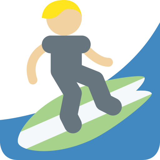 Persona Che Fa Surf: Carnagione Medio-Chiara Persona Che Fa Surf: Carnagione Medio-Chiara