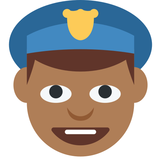 Polis memuru: Orta Koyu Ten Rengi Polis memuru: Orta Koyu Ten Rengi