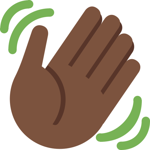 Mano Che Saluta: Carnagione Scura Mano Che Saluta: Carnagione Scura