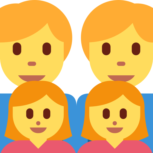 Familia: Hombre, Hombre, Niña, Niña Familia: Hombre, Hombre, Niña, Niña