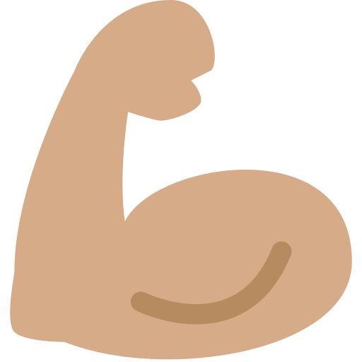 Bíceps Flexionado: Tono de Piel Medio Bíceps Flexionado: Tono de Piel Medio