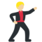 Hombre Bailando: Tono de Piel Claro Medio Hombre Bailando: Tono de Piel Claro Medio