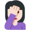 Persona Con La Mano En La Frente: Tono de Piel Claro Persona Con La Mano En La Frente: Tono de Piel Claro