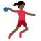 Persona Jugando Al Balonmano: Tono de Piel Oscuro Persona Jugando Al Balonmano: Tono de Piel Oscuro