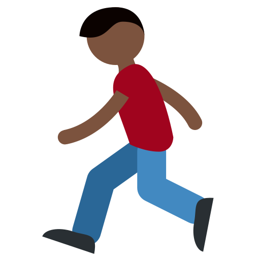 Persona Corriendo: Tono de Piel Oscuro Persona Corriendo: Tono de Piel Oscuro