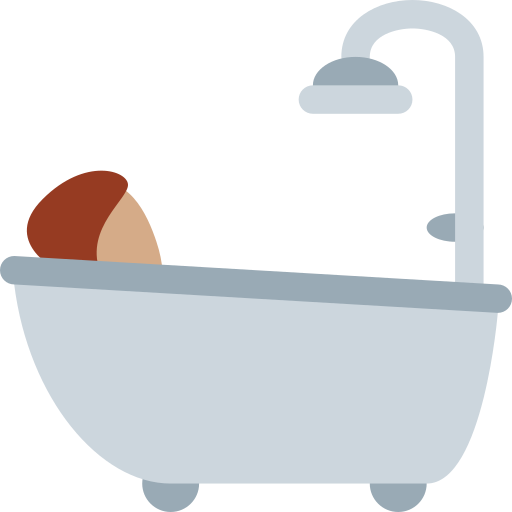 Persona En La Bañera: Tono de Piel Medio Persona En La Bañera: Tono de Piel Medio