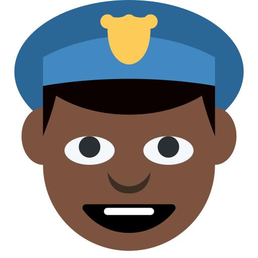 Agente De Policía: Tono de Piel Oscuro Agente De Policía: Tono de Piel Oscuro