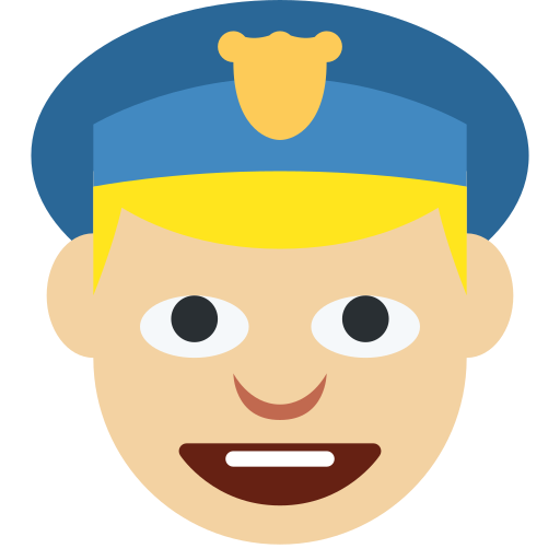 Agente De Policía: Tono de Piel Claro Medio Agente De Policía: Tono de Piel Claro Medio
