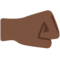 Puño Hacia La Derecha: Tono de Piel Oscuro Puño Hacia La Derecha: Tono de Piel Oscuro