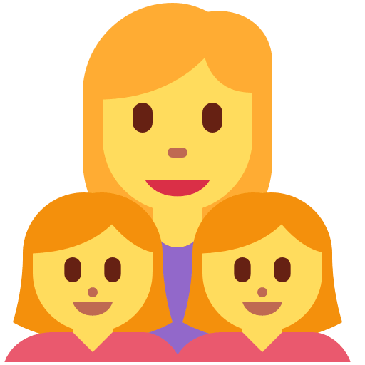 Famiglia: Donna, Bambina, Bambina Famiglia: Donna, Bambina, Bambina