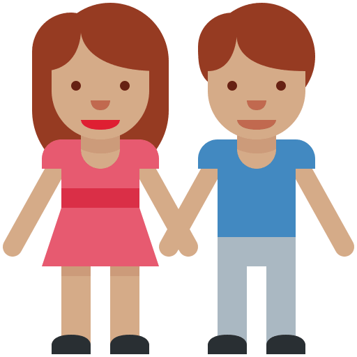 Donna E Uomo Che Si Tengono Per Mano: Carnagione Media Donna E Uomo Che Si Tengono Per Mano: Carnagione Media