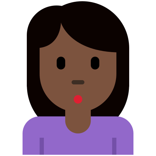 Donna Imbronciata: Carnagione Scura Donna Imbronciata: Carnagione Scura