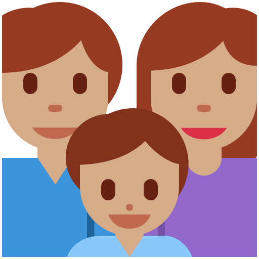 Семья, Тип-4 для Twitter (X) Twemoji 2.2.2