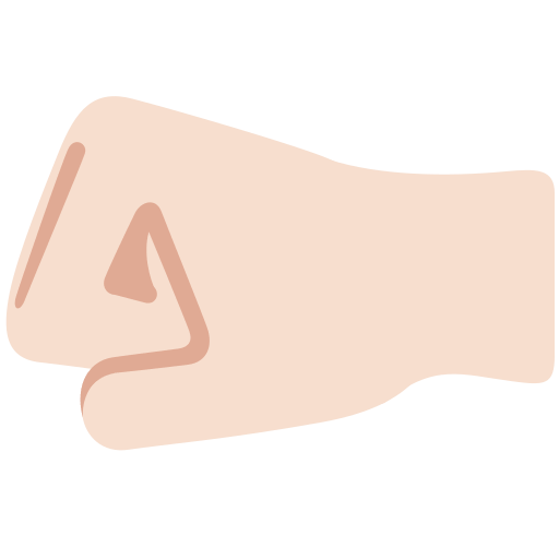 Puño Hacia La Izquierda: Tono de Piel Claro