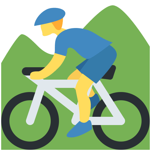 Hombre En Bicicleta De Montaña