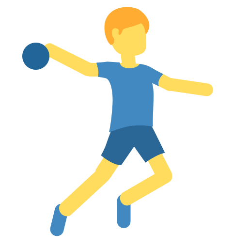 Hombre Jugando Al Balonmano